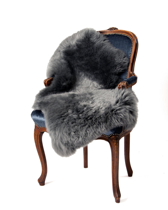 Dyed Mid Grey Sheepskin Rug NZ
