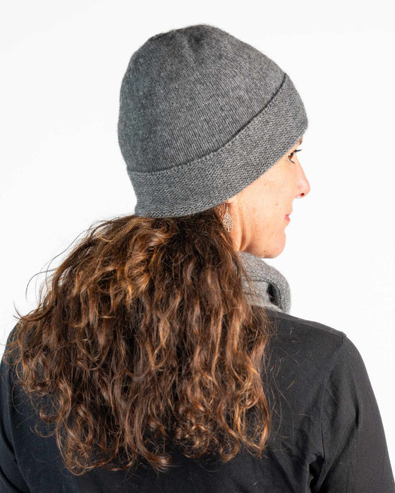 NX101 Possum merino wool beanie hat NZ - silver grey unisex
