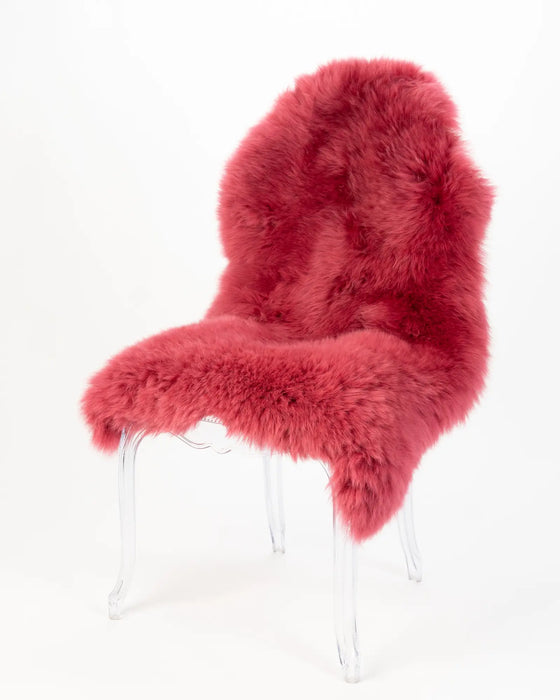 Rose pink sheepskin rug by Gorgeous Creatures