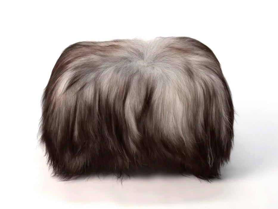 Yeti sheepskin footstool grey #2
