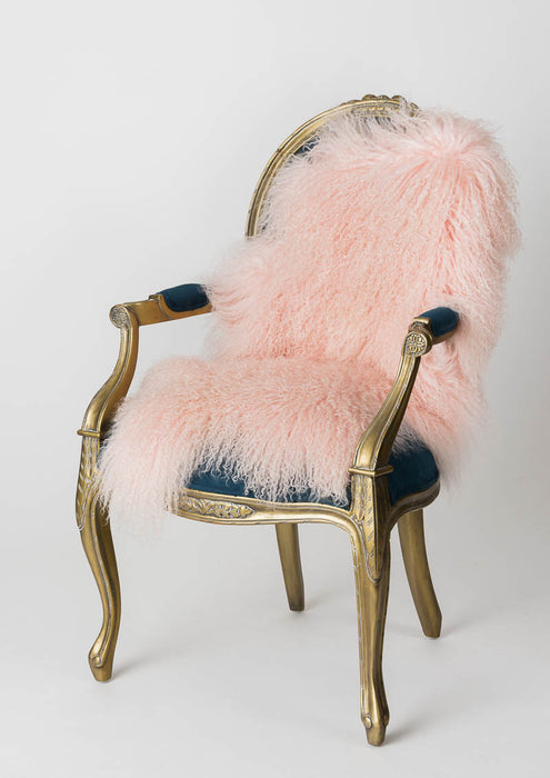 Blush Pink Tibetan Lamb Skin NZ