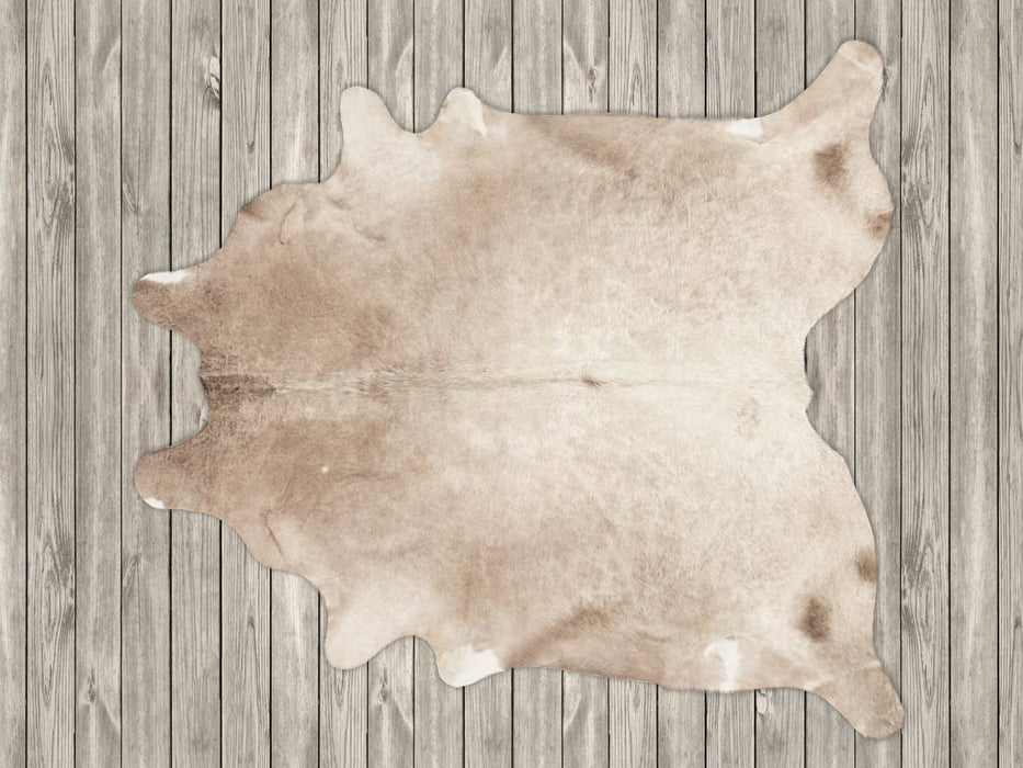 Taupe Beige Cowhide Rug