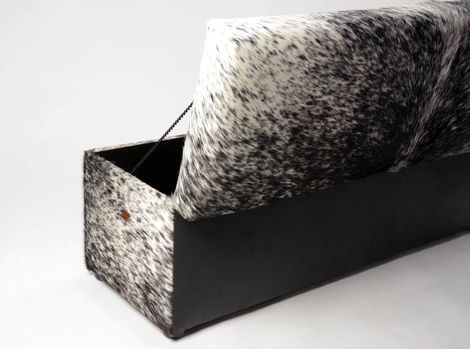 Storage ottoman for bedroom back view