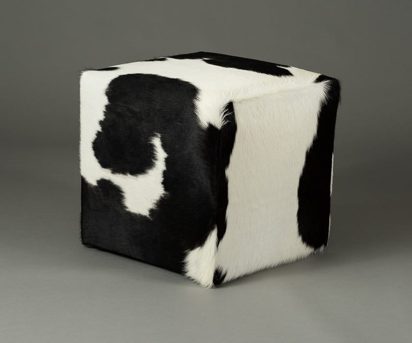 Black and white cube stools