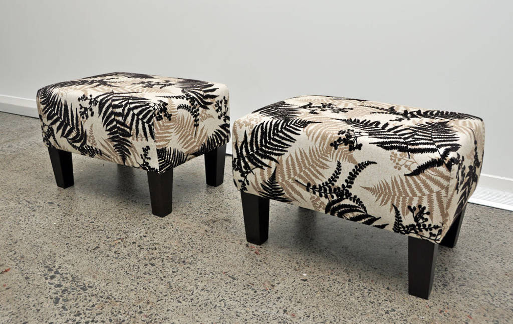 Designer fabric footstools by Gorgeous Creatures