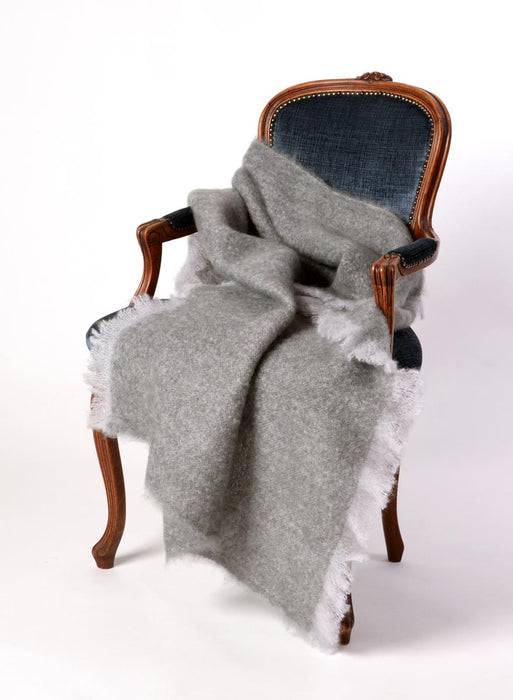 Mohair Throw Australia Pewter Grey