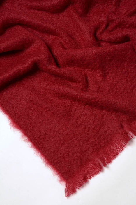 Tamarind Red Mohair Blanket