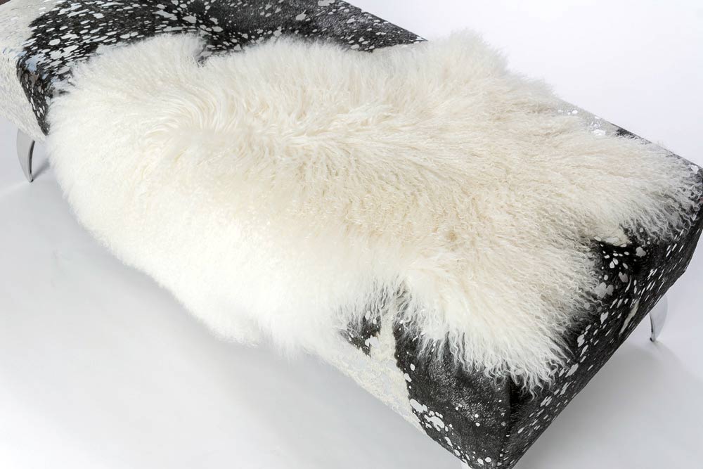 White Tibetan Lamb Skin NZ