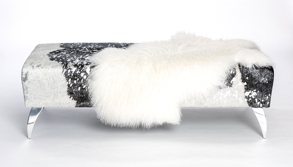 White Tibetan Lamb Skin