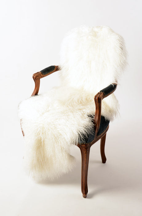 White Tibetan lambskin double size