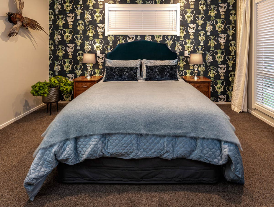 Mohair Throw Blanket Australia Windermere Glacier Blue