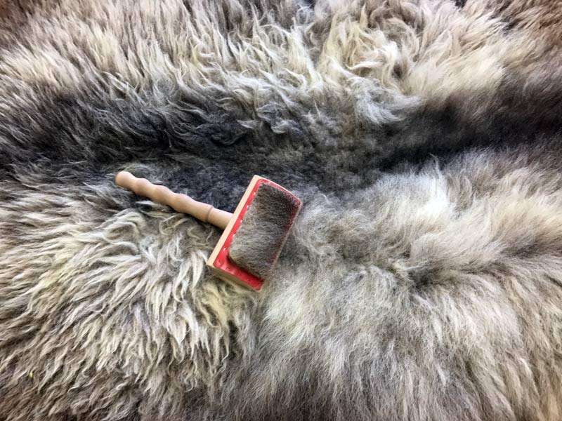 Why you need to brush a sheepskin rug