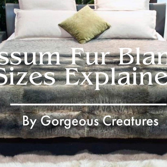 NZ possum fur bed blanket sizes