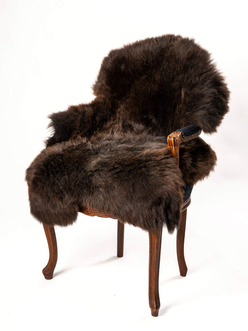 Natural brown sheepskin rug