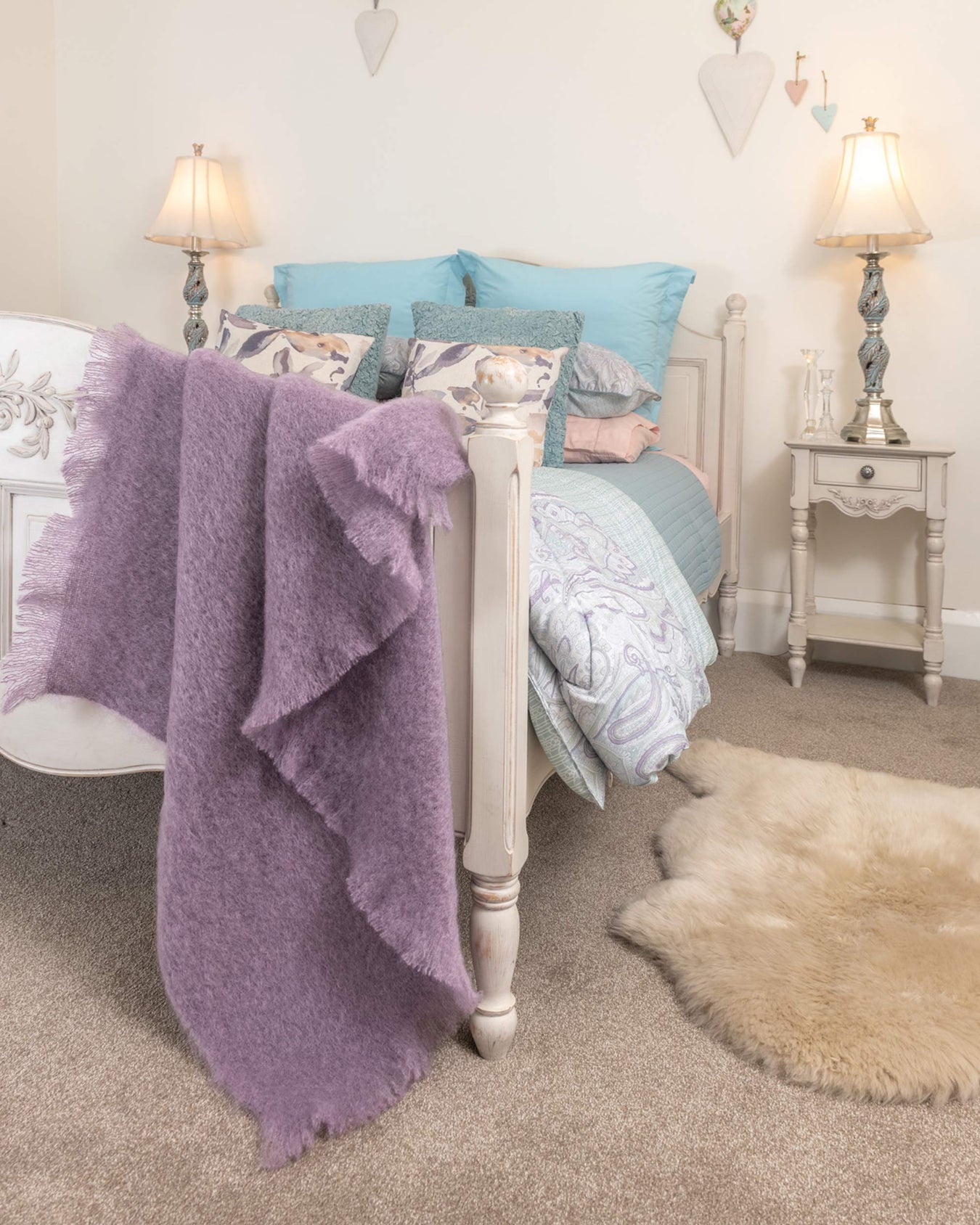 Pastel Mohair Blankets
