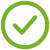 Green checkmark to highlight product features