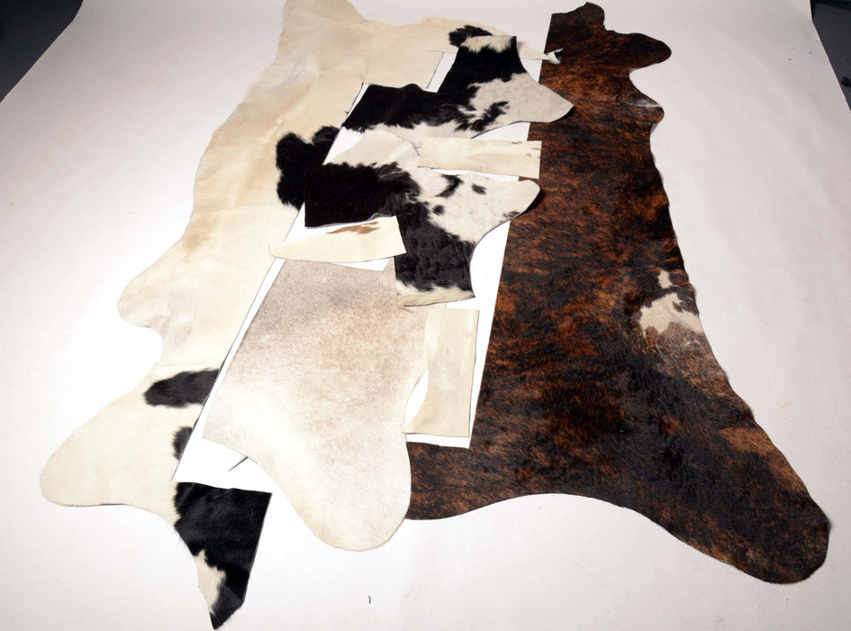 Cowhide scraps and off-cuts bag 5