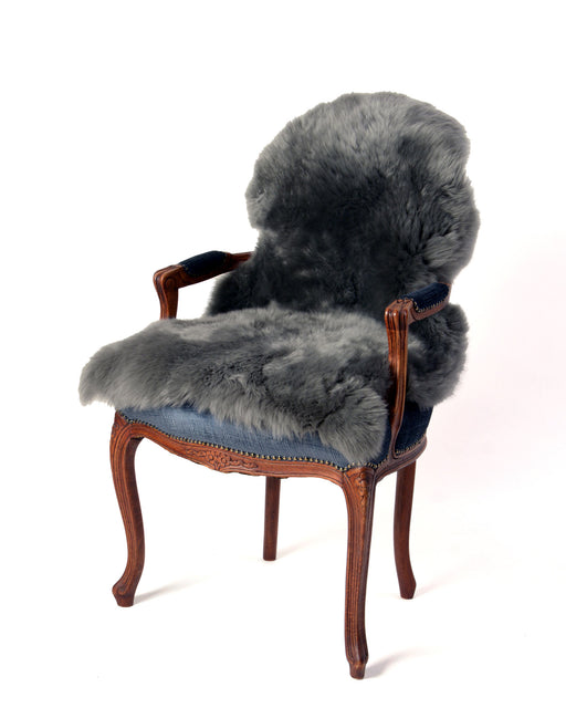 Dyed Grey Single Sheepskin Rug NZ