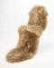 Golden taupe double sheepskin rug