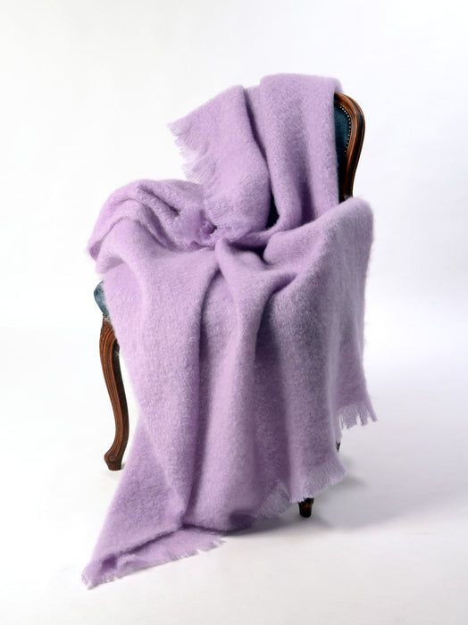 Mohair Chair Throw Australia - Lilac Pink 