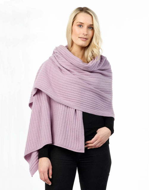 Native World Ribbed Wrap - Lilac Purple NE860