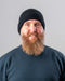 NX101 Unisex black possum merino wool beanie hat