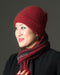 Beanie Hat in Possum Merino Wool Unisex - NX101 Berry Red