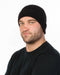 NX101 Unisex black possum merino wool beanie hat