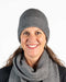 NX101 Possum merino wool beanie hat NZ - silver grey unisex 