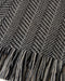 Native World possum merino herringbone wool scarf detail
