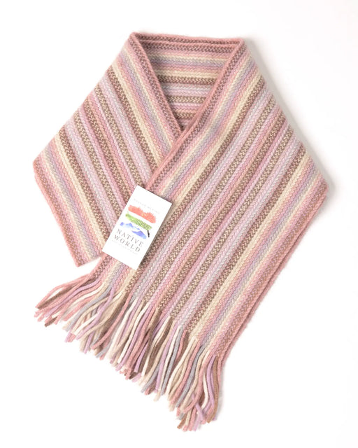 Lily pink possum merino scarf NX378