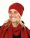 NX677 Scarlet p[ossum merino slouch scarf