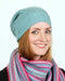 NX677 - Possum merino wool slouch beanie - Topaz