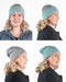 NX740 Reversible beanie hat in possum merino