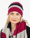 NX825 Winterberry travel beanie in possum merino wool