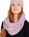 NX861 possum merino wool loop scarf Lilac