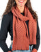 NX878 Rosewood lace scarf in possum merino wool