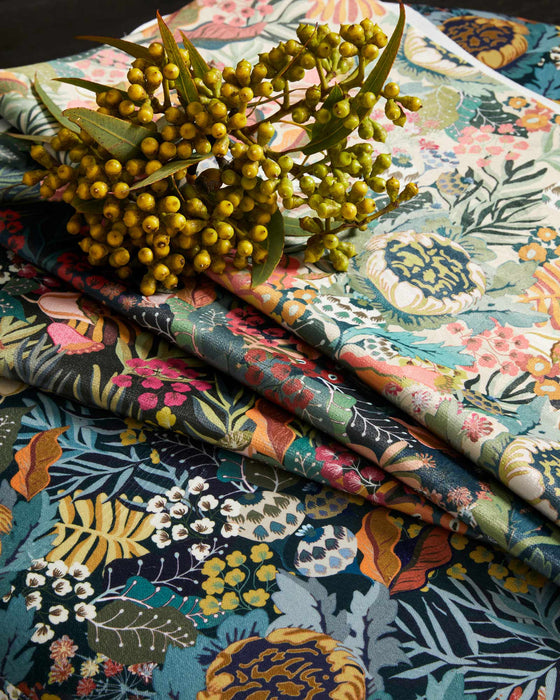 Warwick Fabrics floral velvet Picton range