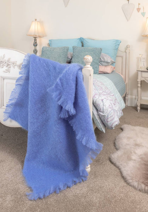 Mohair Throw Australia Provence Blue