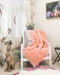 Rose pink mohair chair throw New Zealand made