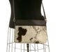 Chocolate & White Cross-Body Cowhide Handbag #14