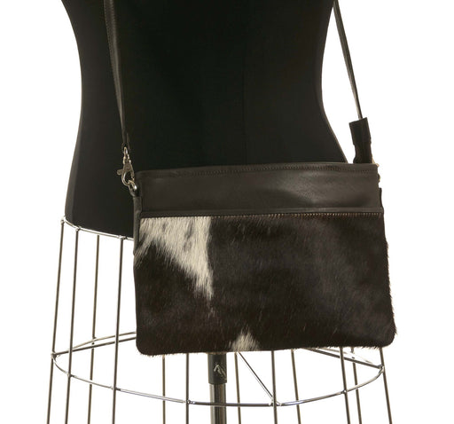 Rosie cross-body handbag Brown and White cowhide #24