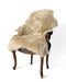 Stone beige sheepskin rug single whole-skin