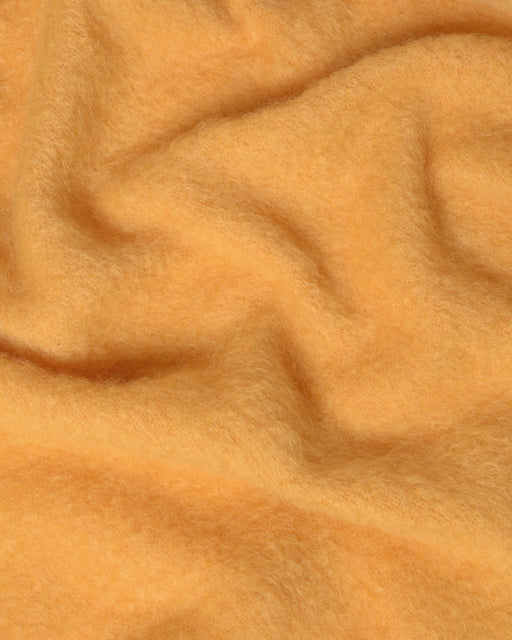 Yellow ochre golden yellow mohair wool blanket