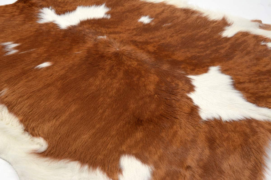 Calfskin rug exotic tan brindle #3320