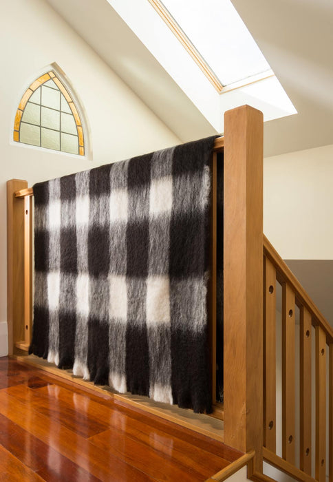 Friesian Check Brushed Alpaca Throw Blanket