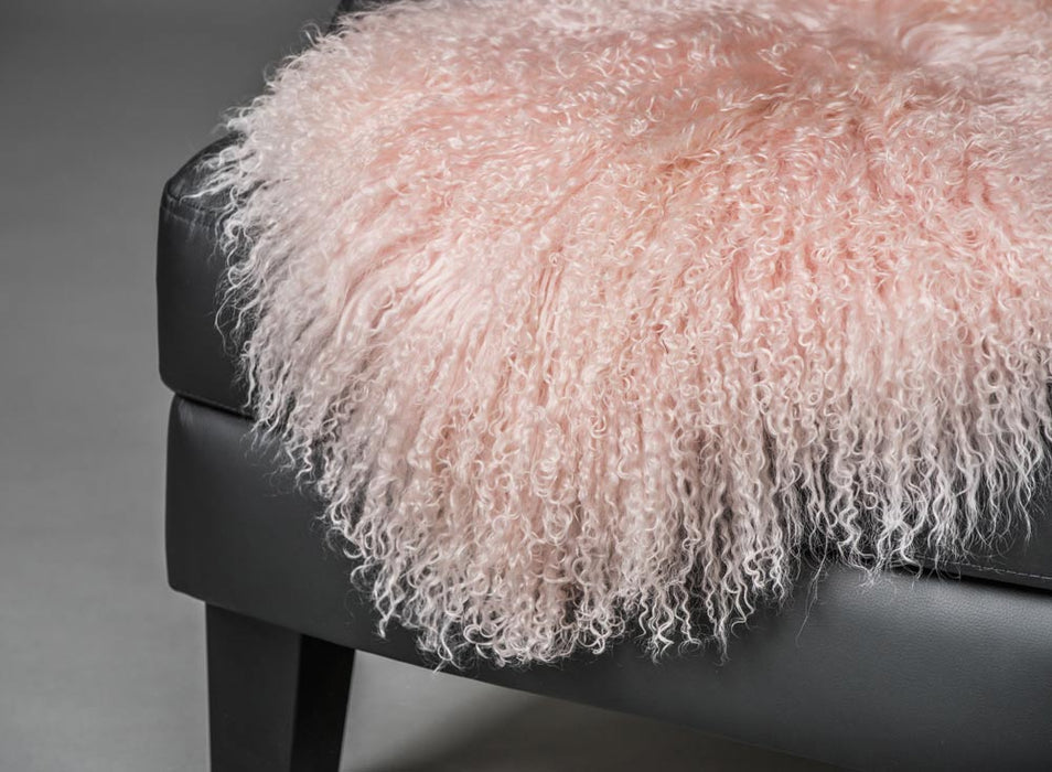 Blush Pink Tibetan Lamb Skin Australia