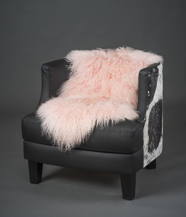 Blush Pink Tibetan Lamb Skin Australia