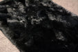 Black large rectangle sheepskin rug Bowron