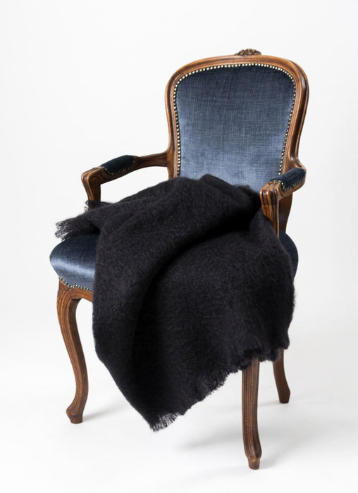 Mohair Throw Australia Windermere Raven Black